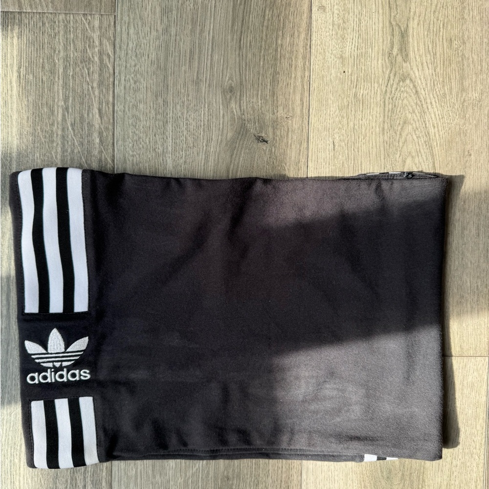 adidas Black Bandeau with White Accents